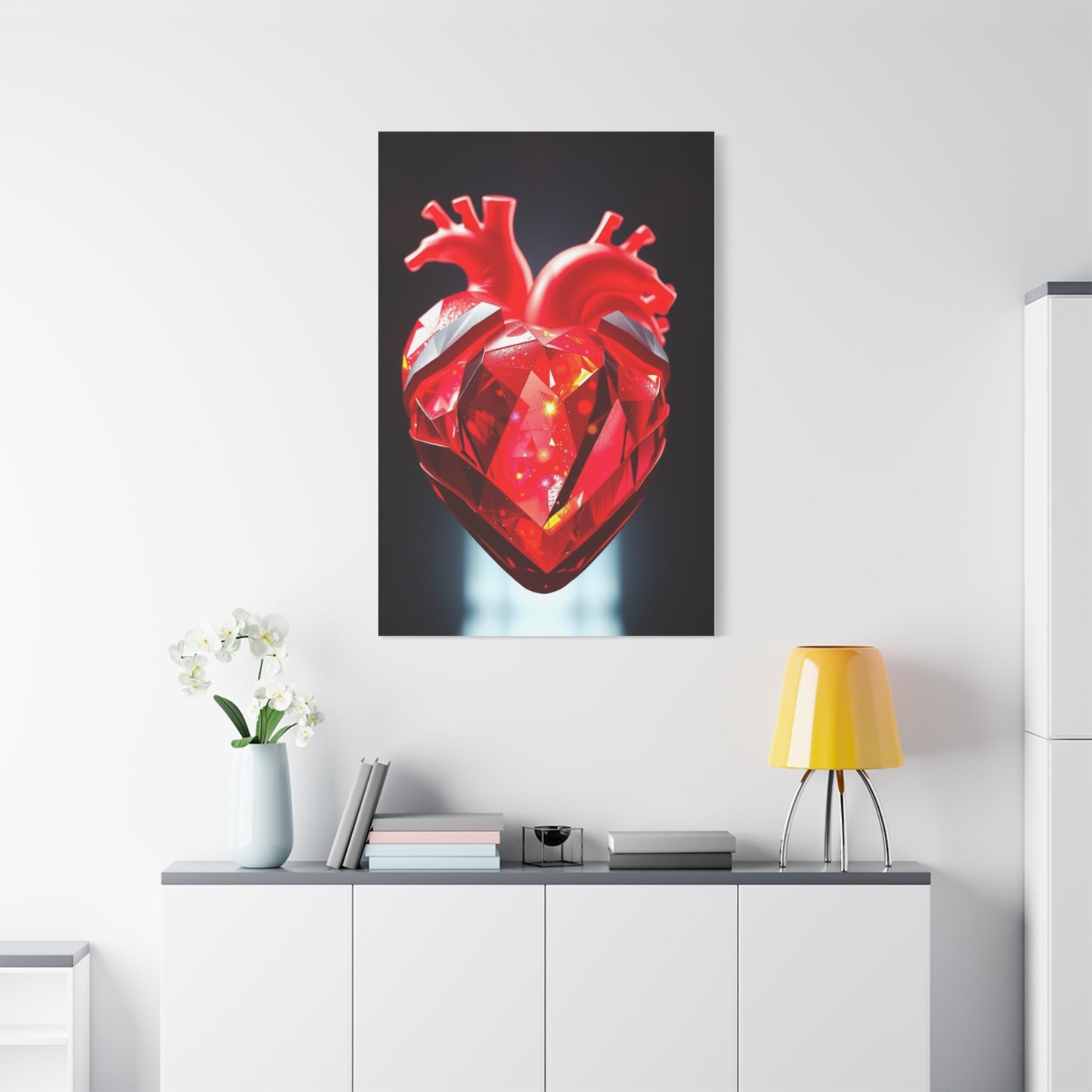 Ethereal Heart Harmony Canvas