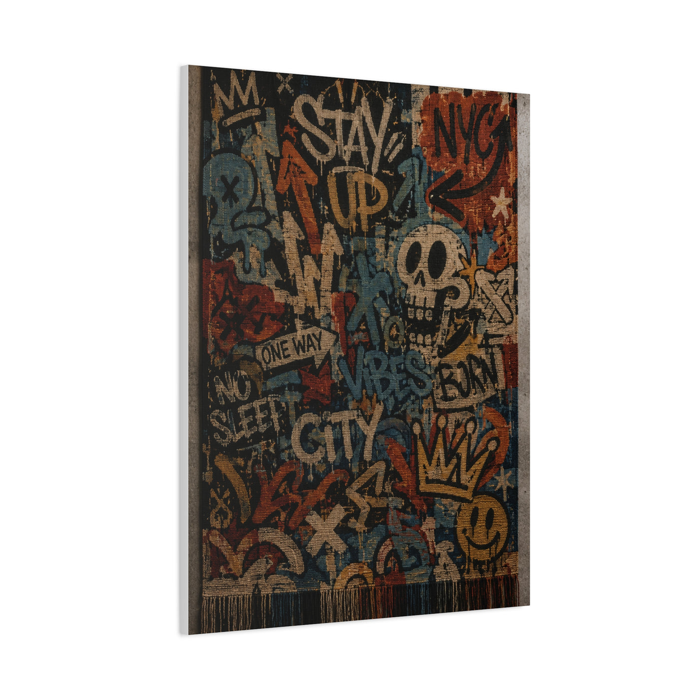 Graffiti Tapestry Collage Street Wall Art & Canvas Print
