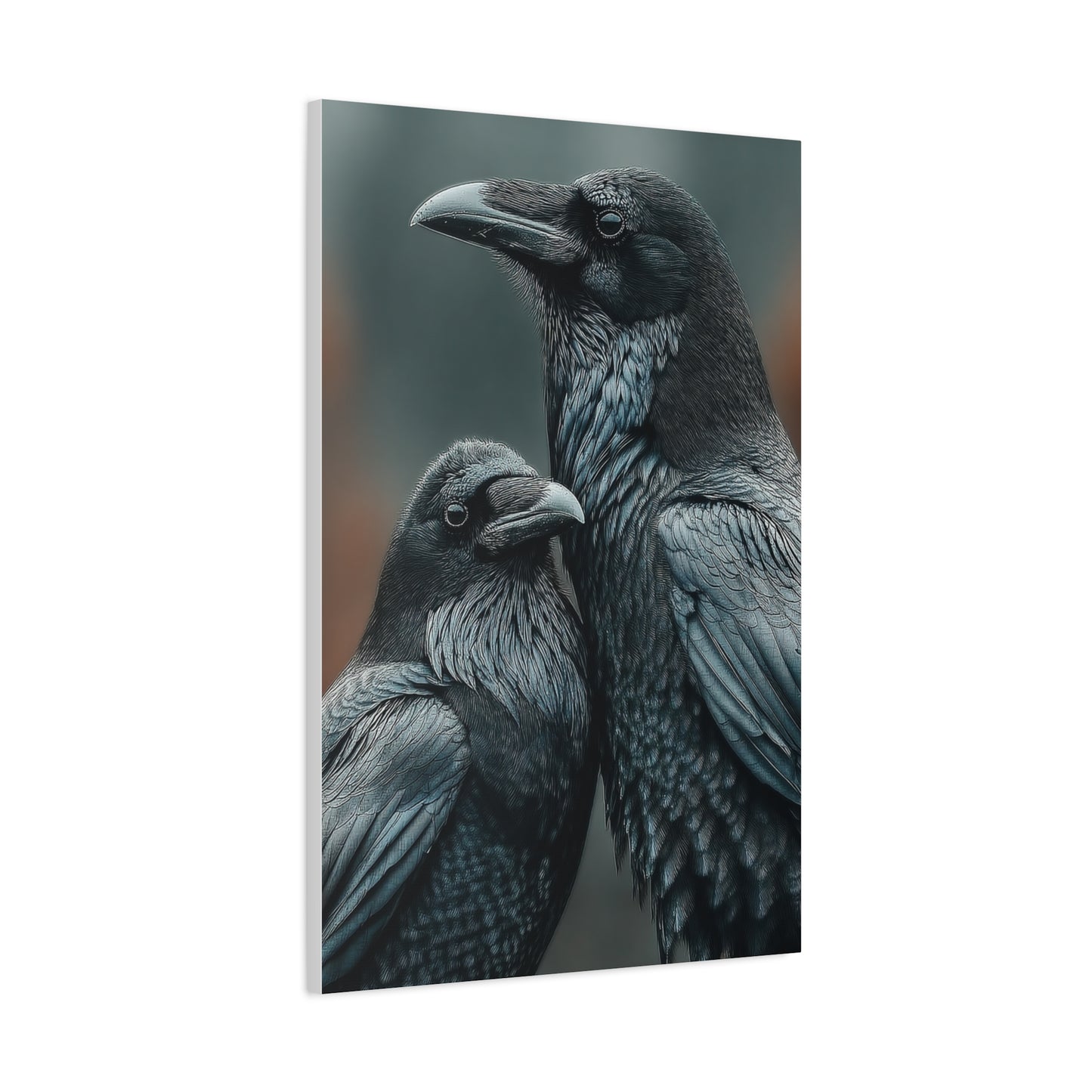 Raven and Crow Portrait – Shadow Companions Wall Art & Canvas Print