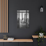 Executive Skyline Through Glass Wall Art & Canvas Print