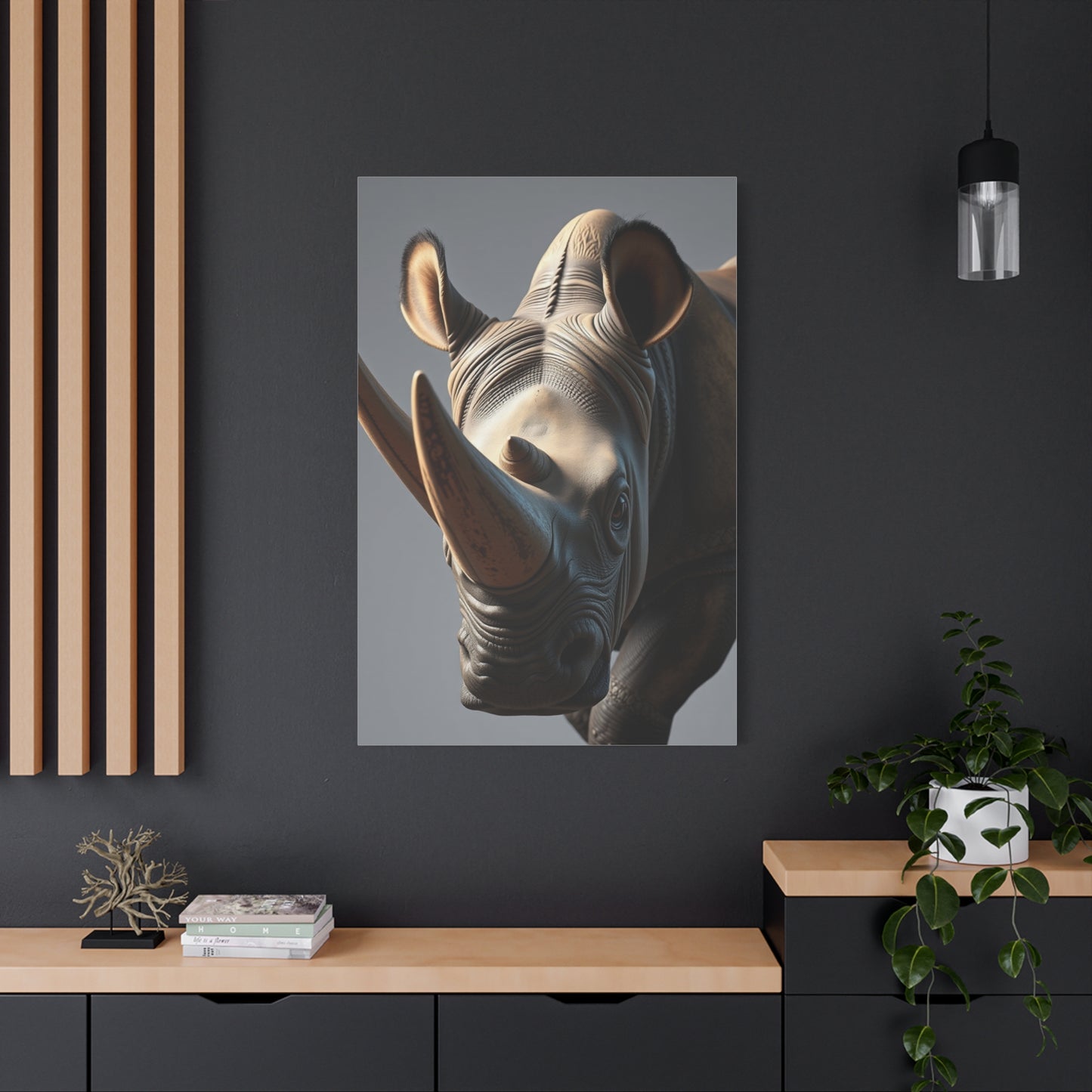 Supreme Rhinoceros Art Beautiful Collection Wall Art & Canvas Print