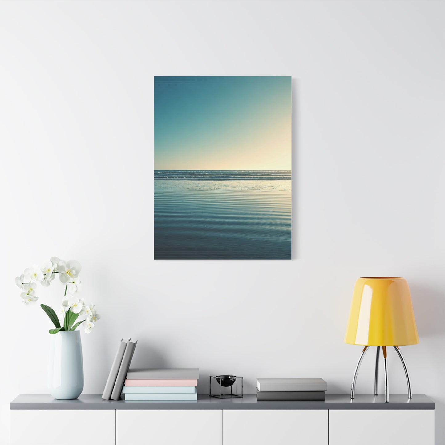 Calm Horizon Sea Gradient Wall Art & Canvas Prints