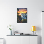 Waterfall at Golden Horizon Wall Art & Canvas Prints