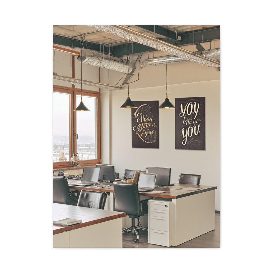 Modern Typography Motivational Wall Art & Canvas Print