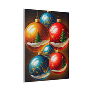 Expressive Painted Christmas Ornament Collection Wall Art & Canvas Print