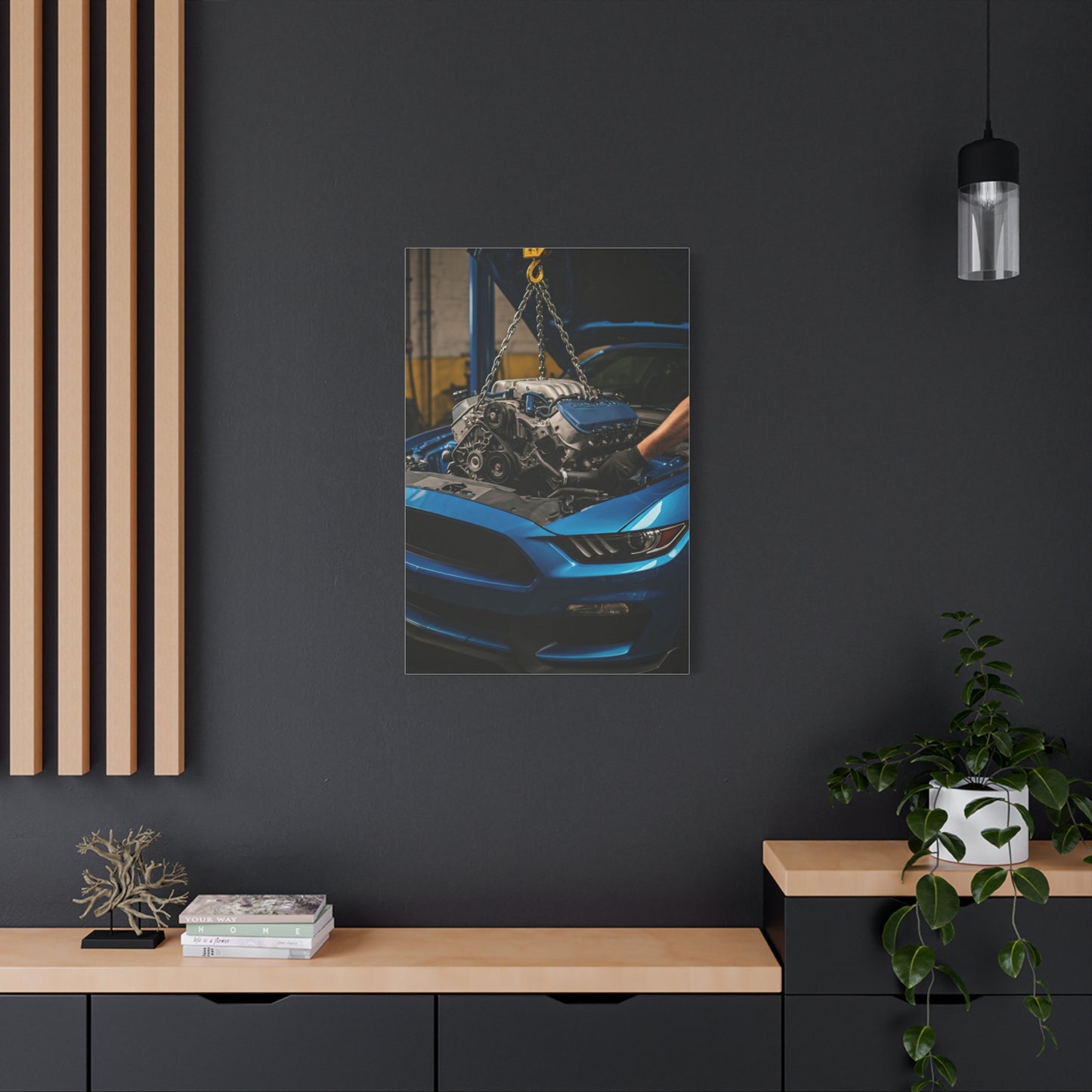 Ford Mustang Shelby GT350 Performance Build Workshop Wall Art & Canvas Prints