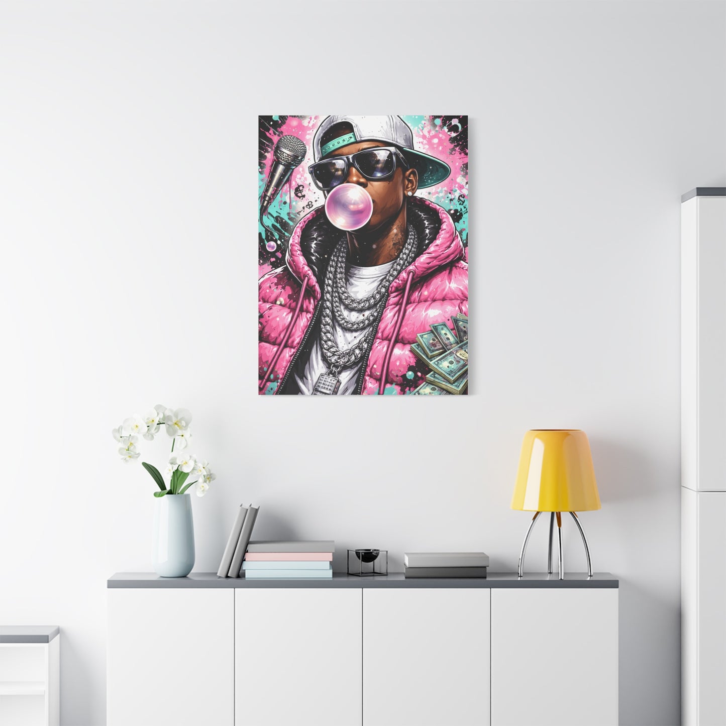 Hip Hop Pop Portrait Wall Art & Canvas Print