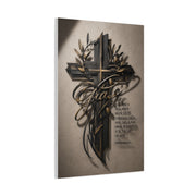Grace Cross Metal Scripture Wall Art & Canvas Print