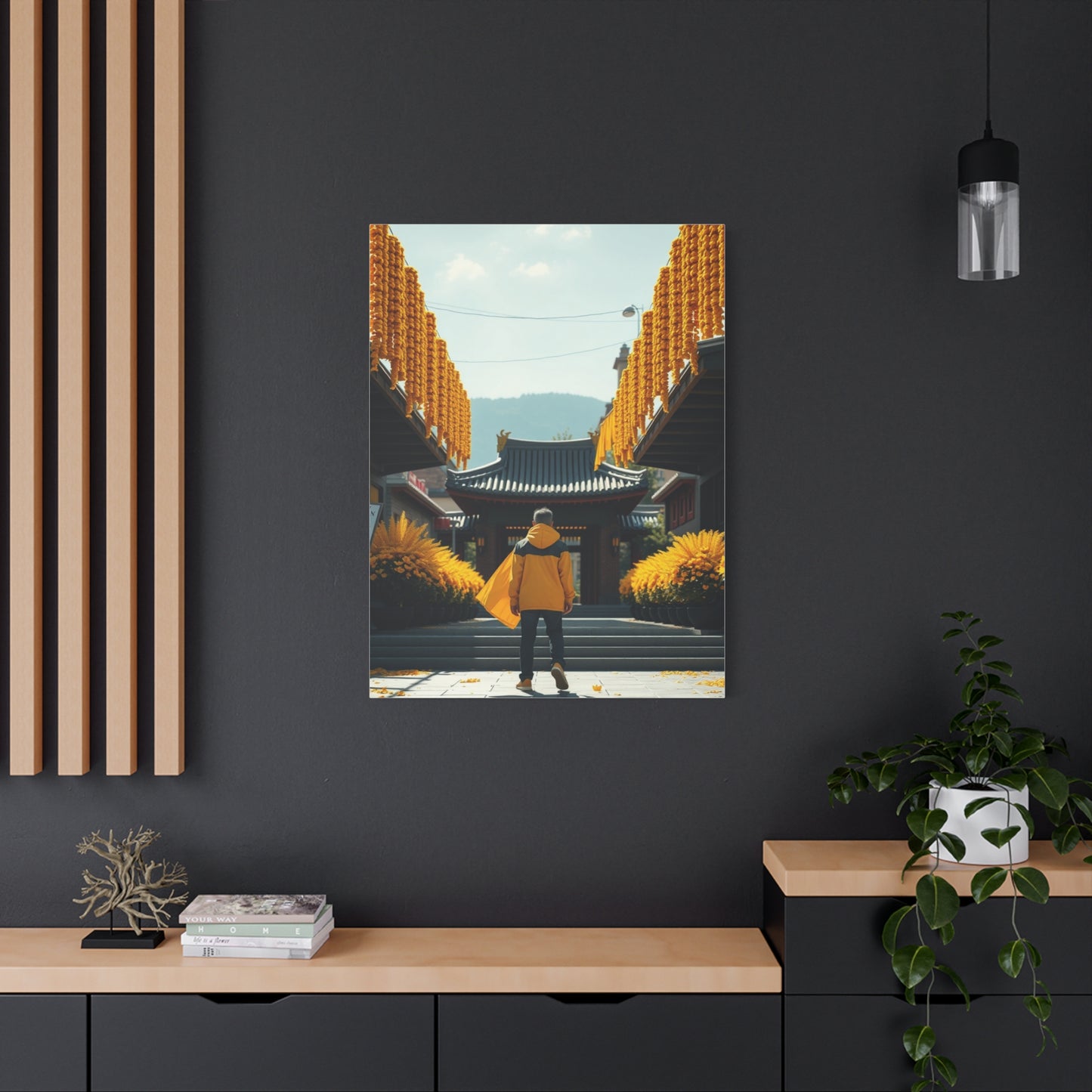 Golden Horizon Creation Wall Art & Canvas Print