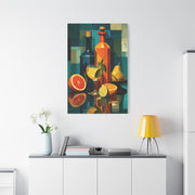 Cubist Dining Still Life Wall Art & Canvas Print