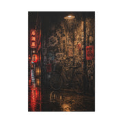 Neon Tokyo Alley Graffiti Street Wall Art & Canvas Print