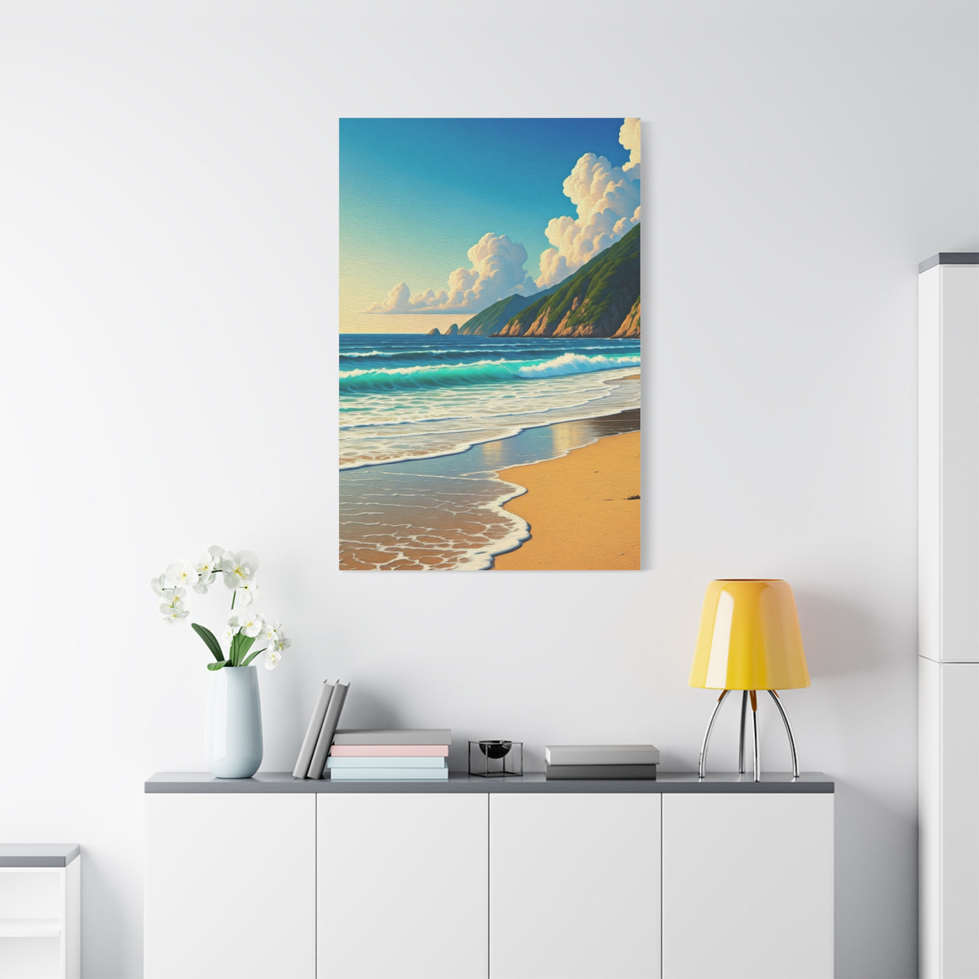 Coastal Mountain Waves Wall Art & Canvas Prints