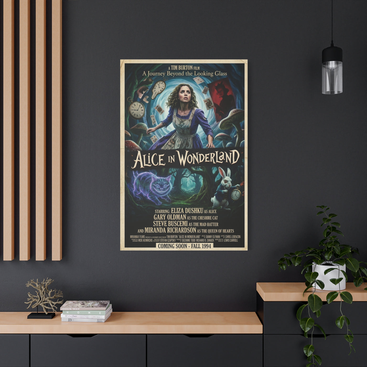 Alice in Wonderland Movie Poster Wall Art & Canvas Print