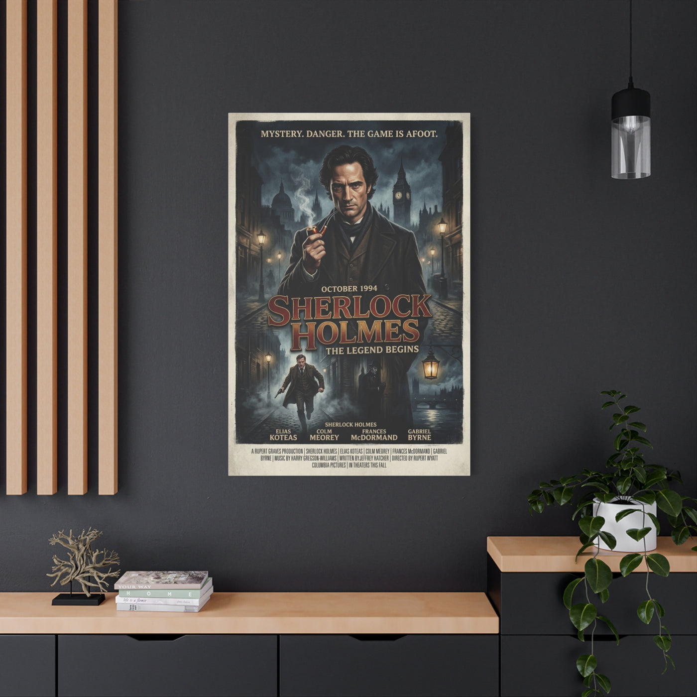 Sherlock Holmes Movie Poster Wall Art & Canvas Print