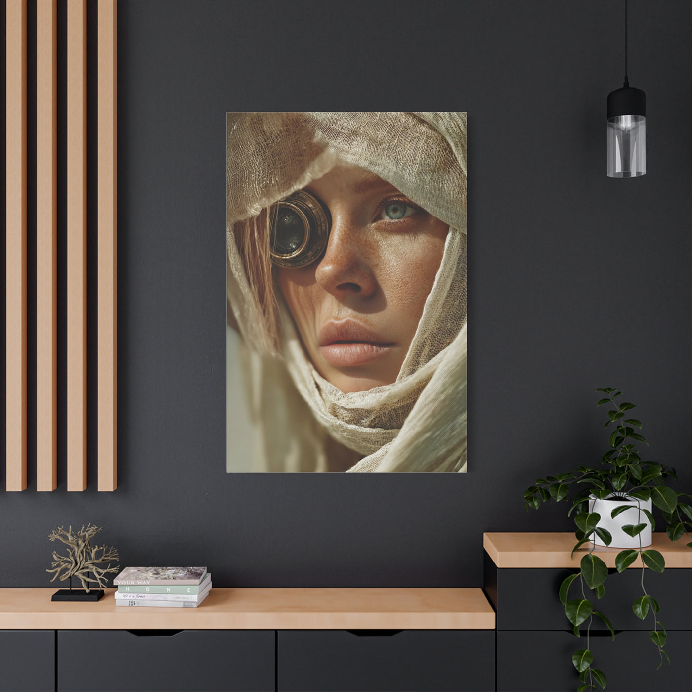Veiled Lens Surreal Portrait Wall Art & Canvas Print