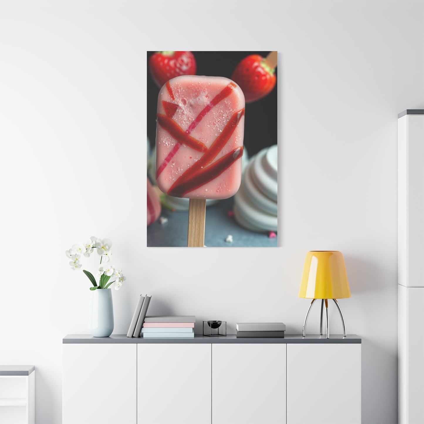 Ice Cream & Popsicle Art Luxury Canvas Wall Art & Canvas Print