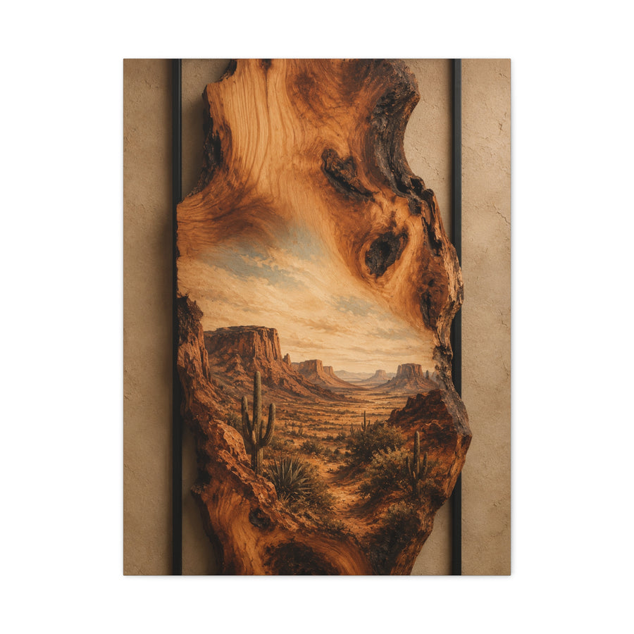 Live Edge Desert Mesa Southwest Wall Art & Canvas Print