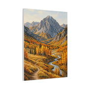 Autumn Aspen River Valley Wall Art & Canvas Print