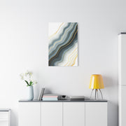 Grey Marble Gold Vein Abstract Wall Art & Canvas Prints