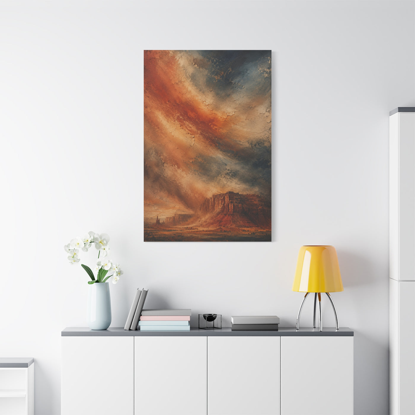Dust Storm Mesa Abstract Wall Art & Canvas Print
