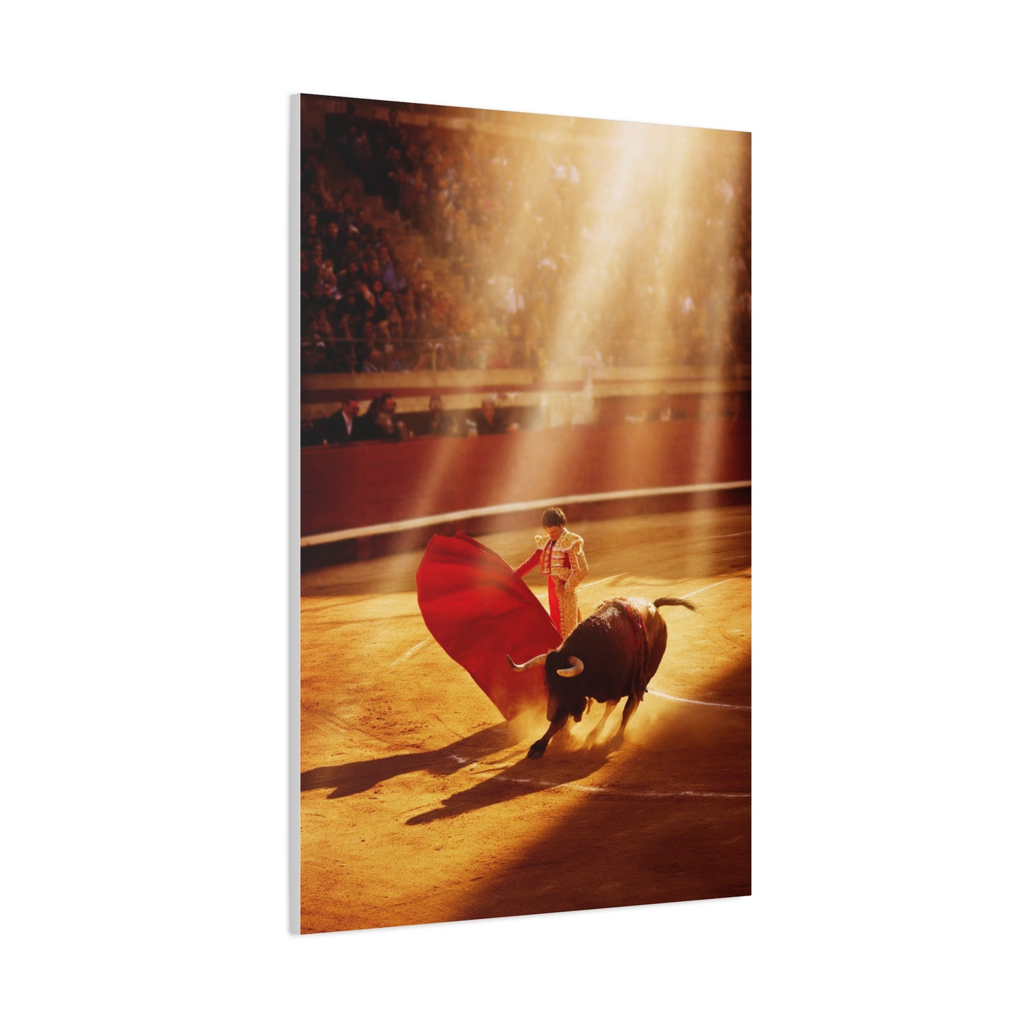 Golden Arena Matador Bullfight Wall Art & Canvas Print
