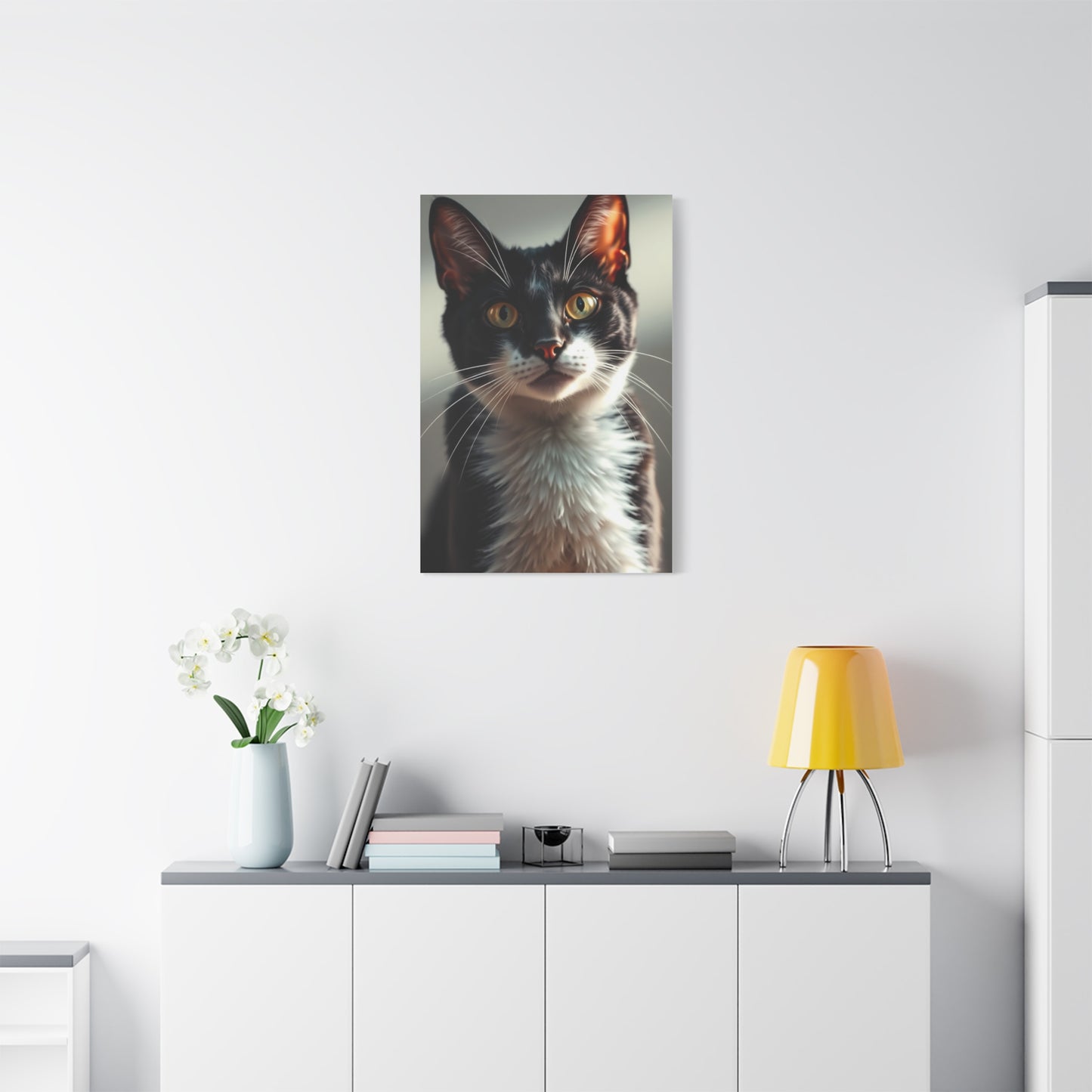 Vision Tuxedo Cat Art Art Wall Art & Canvas Print