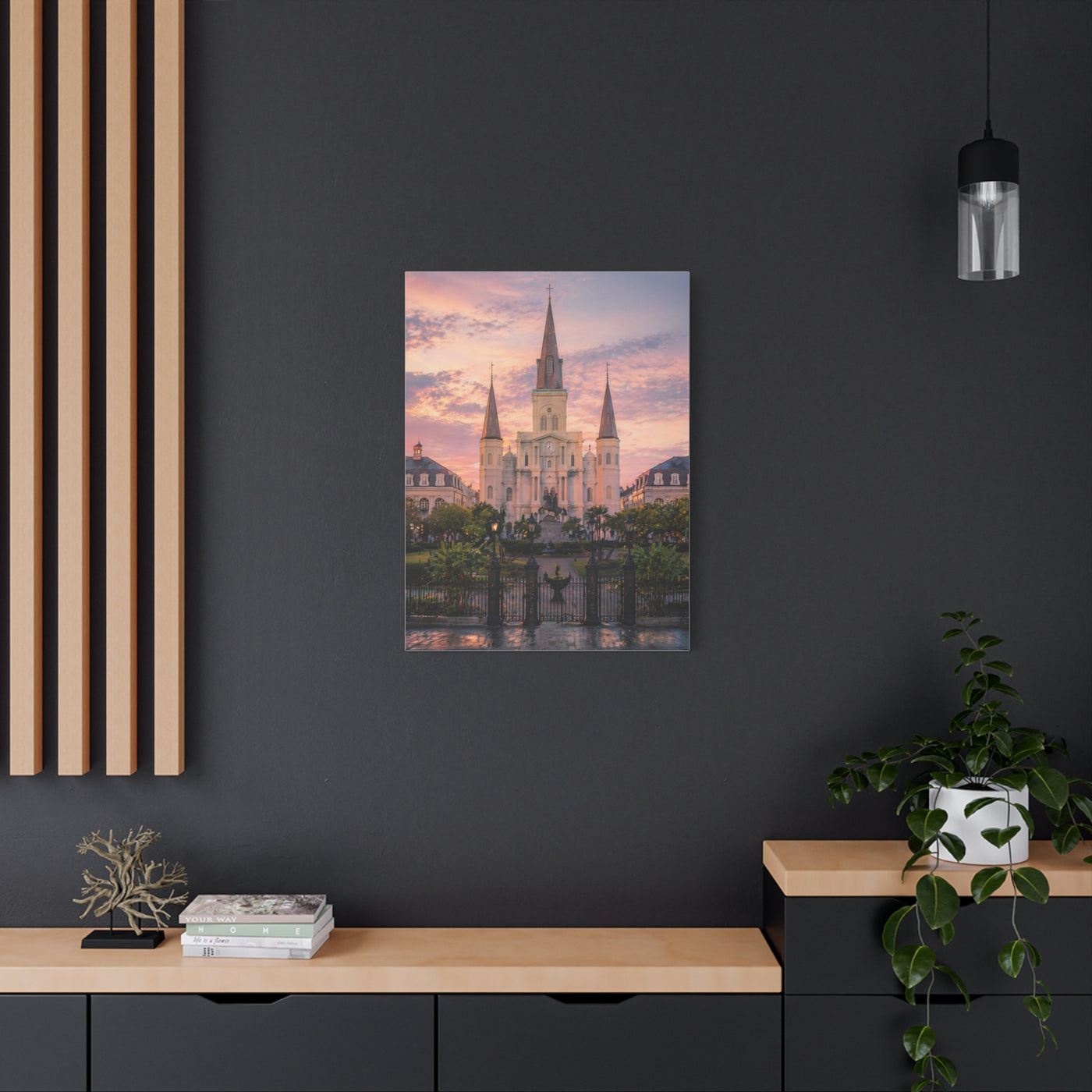 St. Louis Cathedral Sunrise Square Wall Art & Canvas Print