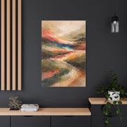 Warm Earthy Wabi-Sabi Abstract Landscape Wall Art & Canvas Print
