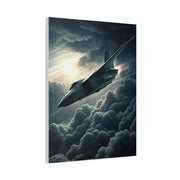 Stealth Fighter Above the Clouds Wall Art & Canvas Prints