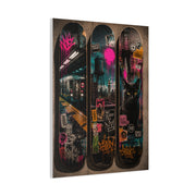 Street Culture Skateboard Deck Collection Street Wall Art & Canvas Print