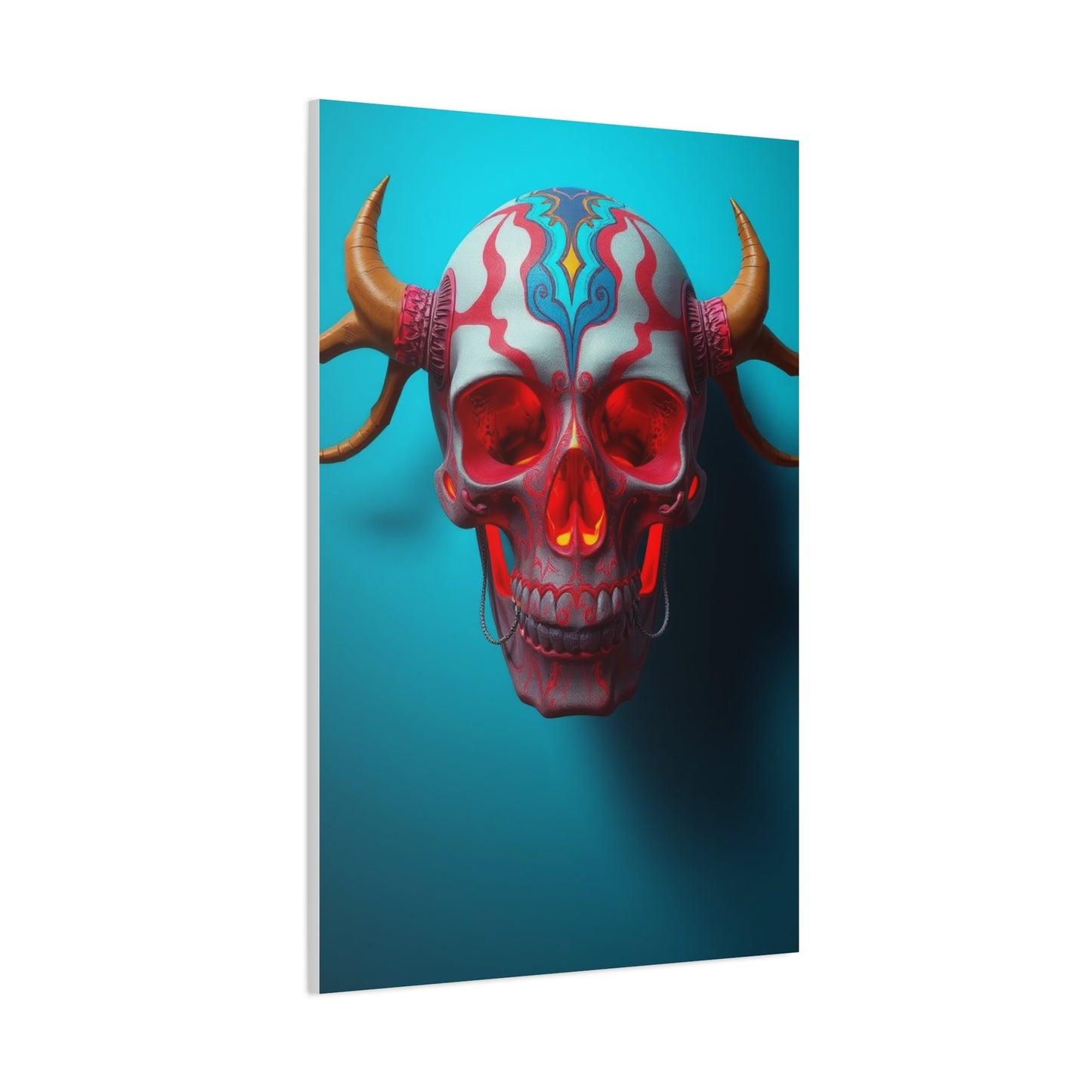 Elite 3D Trippy Skull Art By Ali Gulec Art Vision Wall Art & Canvas Print