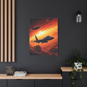 Sunset Squadron Flight Horizon Wall Art & Canvas Prints