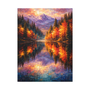 Vivid Forest Reflections Landscape Wall Art & Canvas Print