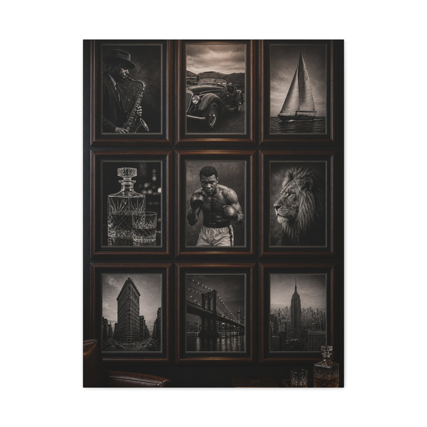 Executive Lounge Gallery Grid Wall Art & Canvas Print