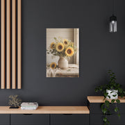Soft Farmhouse Sunflower Bouquet Wall Art & Canvas Print