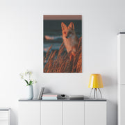 Coastal Dune Fox Golden Hour Wall Art & Canvas Print