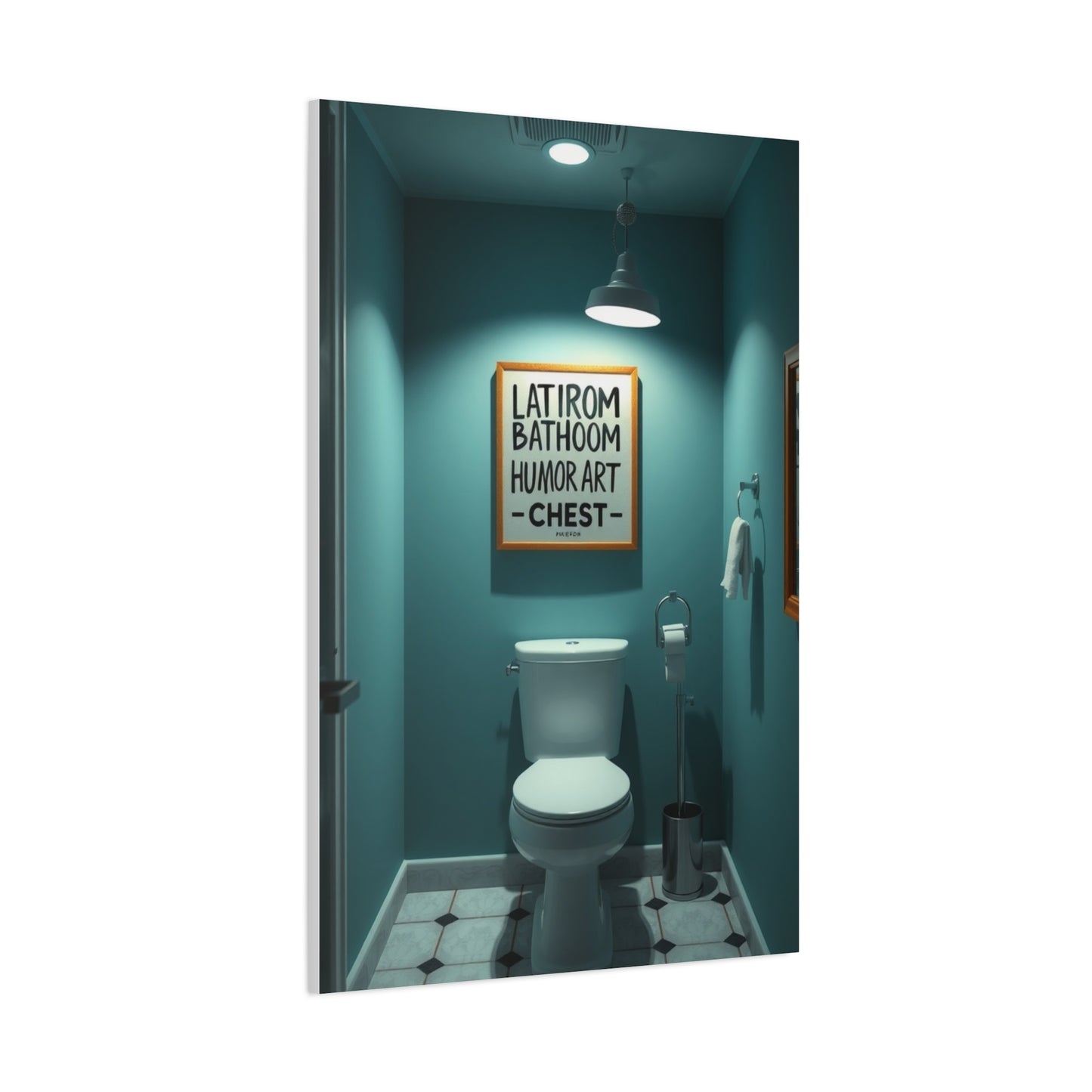Bathroom Humor Art Supreme Canvas Wall Art & Canvas Print