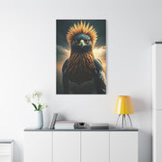 Regal Crowned Raptor Portrait Wall Art & Canvas Prints