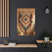 Southwestern Macrame Textile Wall Art & Canvas Print