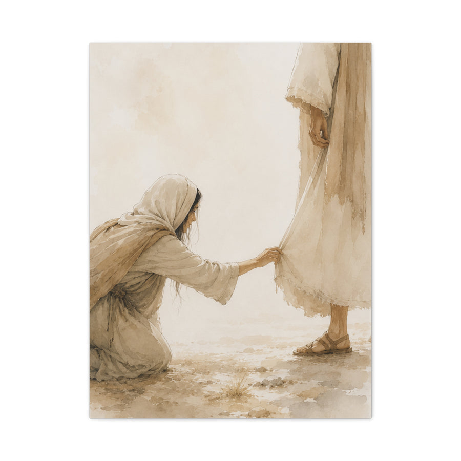 Healing Faith Watercolor Scripture Wall Art & Canvas Print