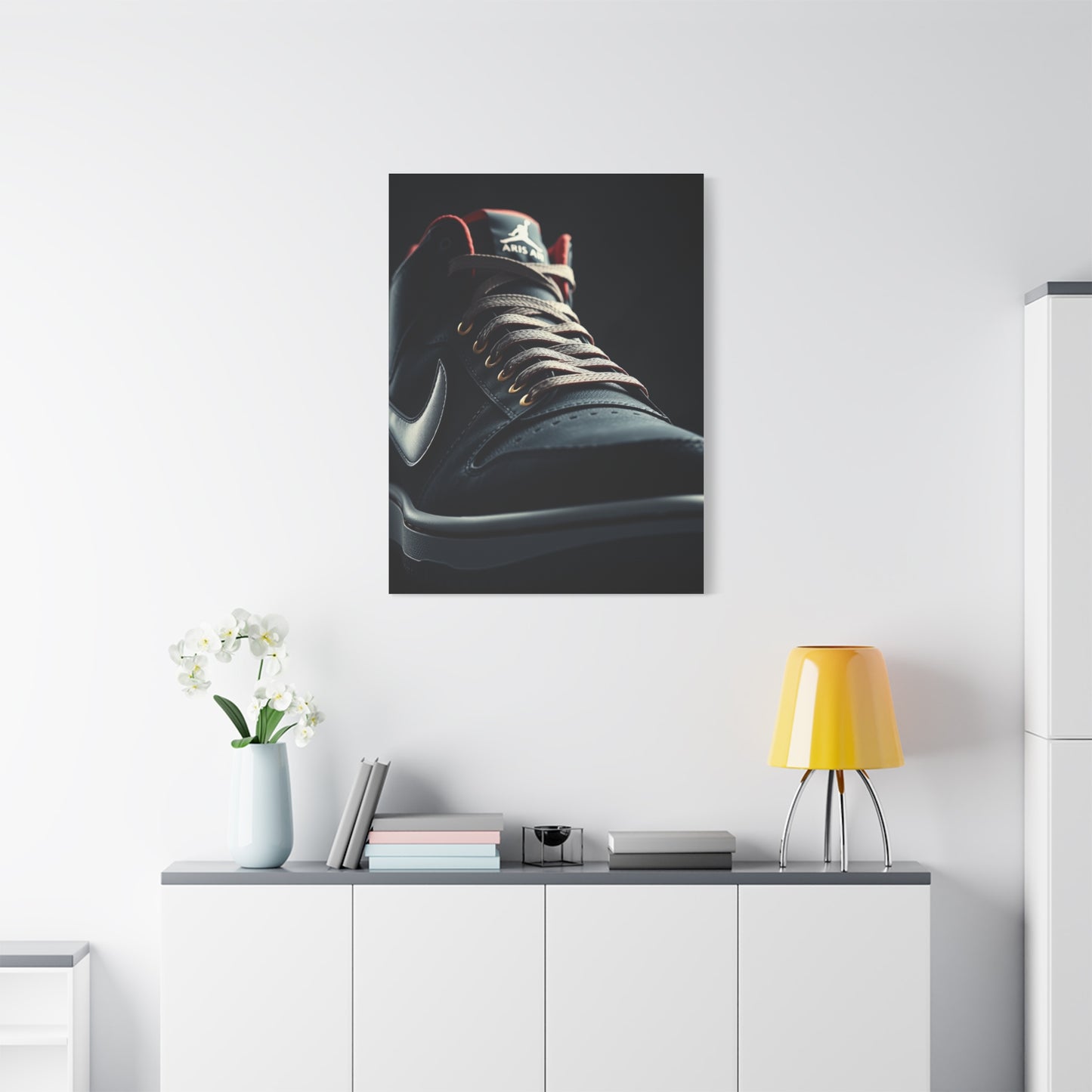 Sophisticated Sneaker Display Wall Art & Canvas Print