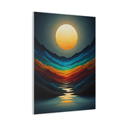 Golden Moon Valley Glow Wall Art & Canvas Print