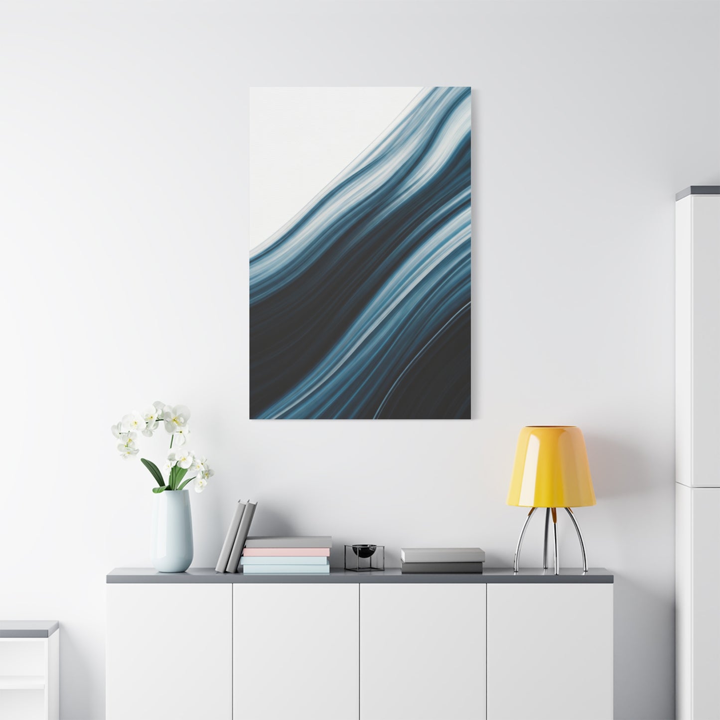 Midnight Tide Flow Abstract Wall Art & Canvas Prints