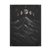Mystical Moonlit Mountain Contours Wall Art & Canvas Print