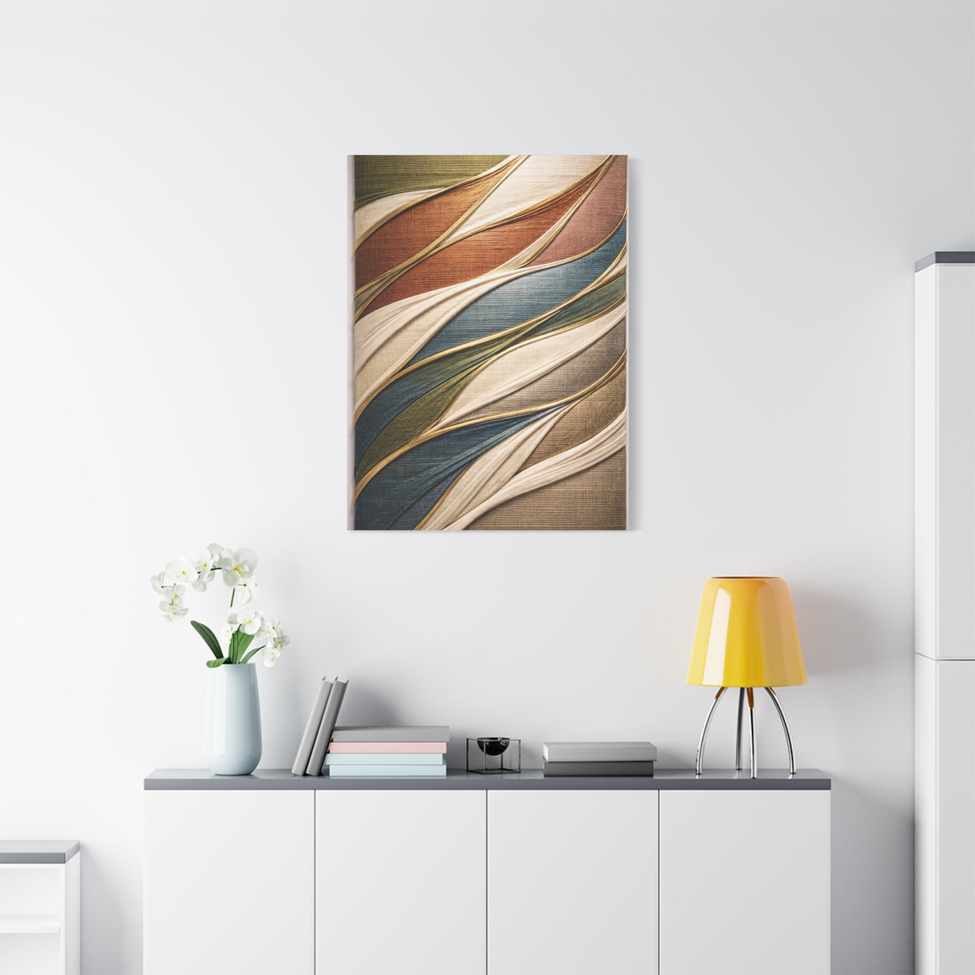 Dimensional Wrapped Textile Bands Wall Art & Canvas Print