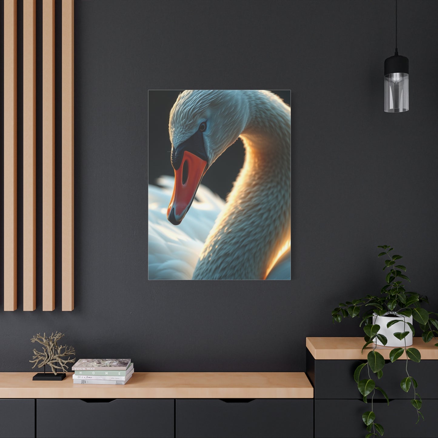 Supreme Swan Art Beautiful Collection Wall Art & Canvas Print