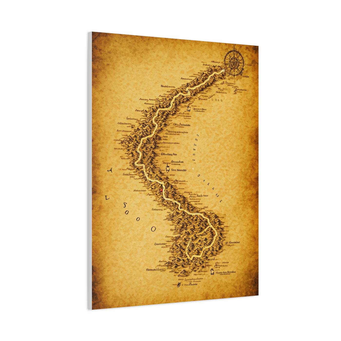 Vintage Serpent River Map Wall Art & Canvas Prints