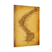 Vintage Serpent River Map Wall Art & Canvas Prints