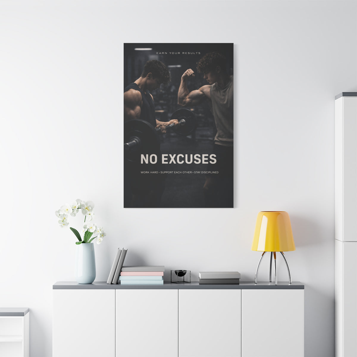 No Excuses Power Training Wall Art & Canvas Print
