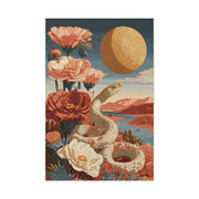 Celestial Desert Snake Folk Wall Art & Canvas Print